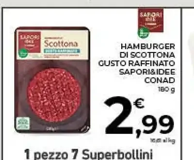 Hamburger di Scottona Sapori & Idee Conad