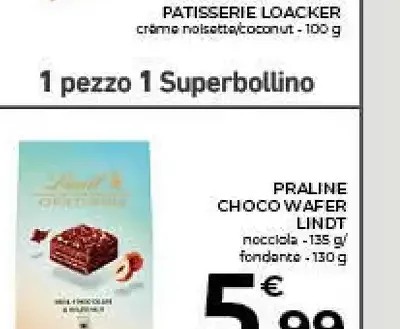Praline Choco Wafer Lindt