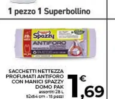 Sacchetti nettezza profumati Antiforza Spazzy Domo Pak