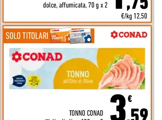 Tonno Conad all’olio di oliva
