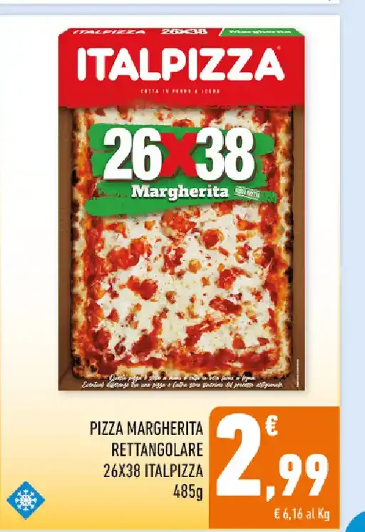 Pizza Margherita rettangolare Italpizza