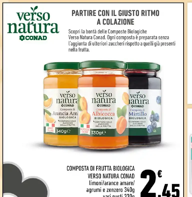 Composta di frutta biologica Verso Natura Conad