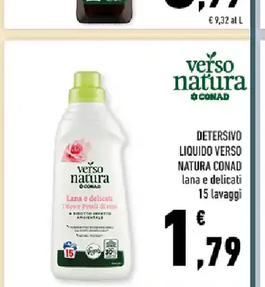 Detersivo liquido Verso Natura Conad