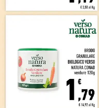 Brodo granulare biologico Verso Natura Conad