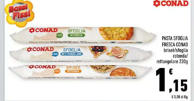 Pasta sfoglia fresca Conad