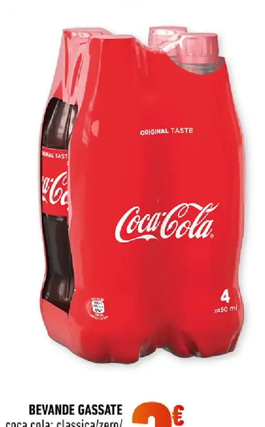 Bevande gassate Coca-Cola, Fanta o Sprite