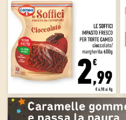 Soffici impasto fresco per torte Cameo