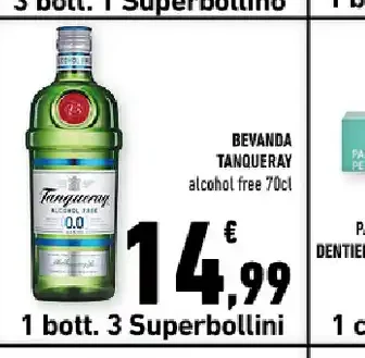 Bevanda Tanqueray analcolica