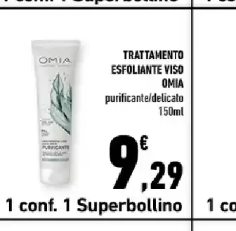 Trattamento esfoliante viso Omia
