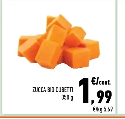 Zucca bio cubetti