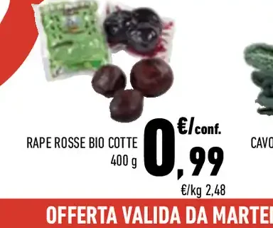 Rape rosse bio cotte