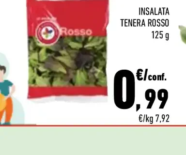 Insalata tenera rosso