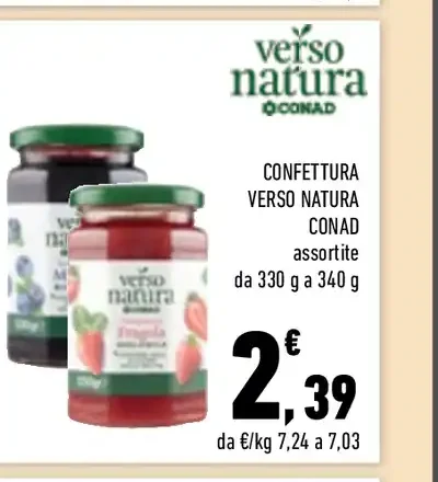 Confettura Verso Natura Conad assortite