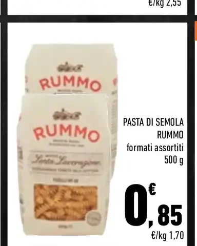 Pasta di semola Rummo formati assortiti