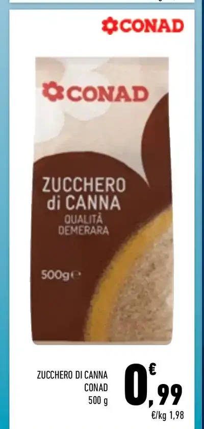 Zucchero di canna Conad