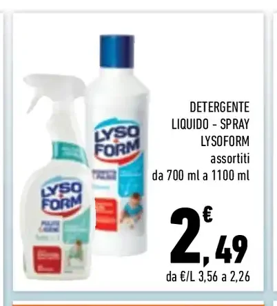 Detergente liquido spray Lysoform