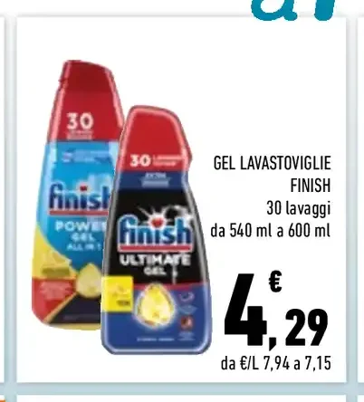 Gel lavastoviglie Finish