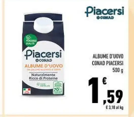 Albume d'uovo Conad Piacersi