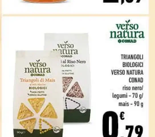 Triangoli biologici Verso Natura Conad