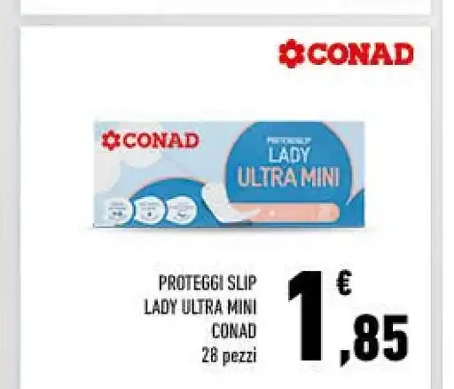 Proteggi slip Lady Ultra Mini Conad