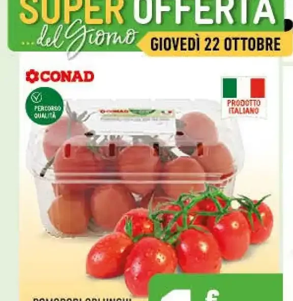 Pomodori oblunghi cocktail Piccadilly Percorso Qualità Conad