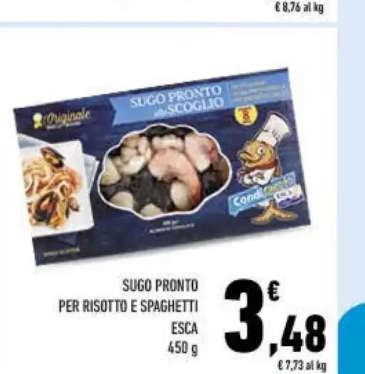 Sugo pronto per risotto e spaghetti Esca