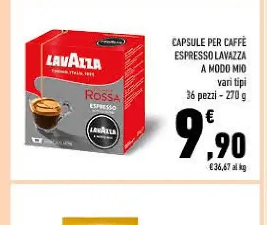 Capsule per caffè espresso Lavazza A Modo Mio
