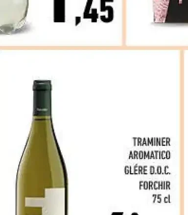 Traminer aromatico Glère D.O.C. Forchir