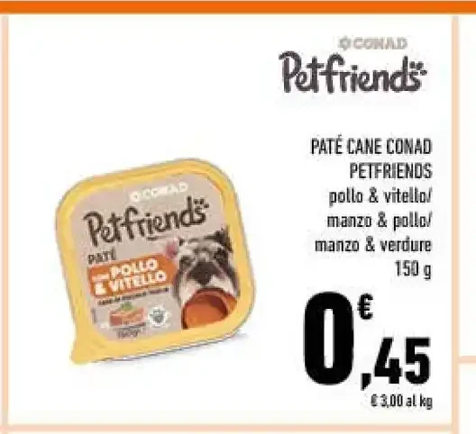 Paté cane Conad Petfriends