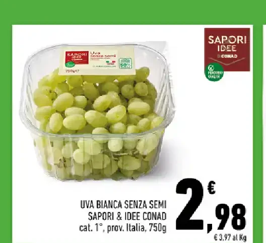Uva bianca senza semi