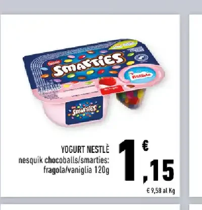 Yogurt Nesquik Smarties Nestlé