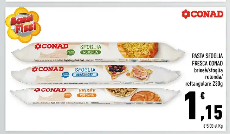 Pasta sfoglia fresca Conad