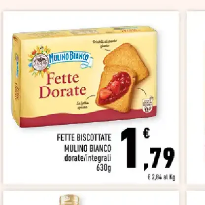 Fette biscottate Mulino Bianco Fette Dorate