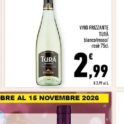 Vino frizzante Tura