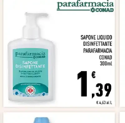 Sapone liquido disinfettante Parafarmacia Conad