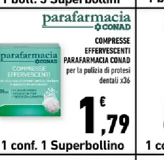 Compresse effervescenti Parafarmacia Conad