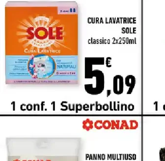Cura lavatrice Sole