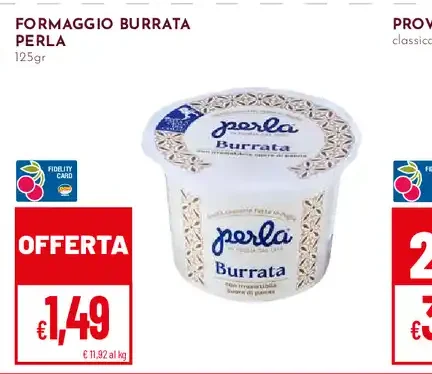 Formaggio burrata Perla