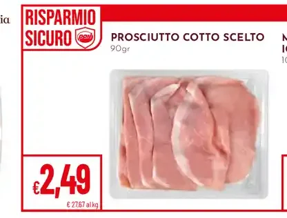 Prosciutto cotto scelto