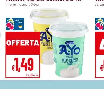 Yogurt bianco Arborea A-Yo
