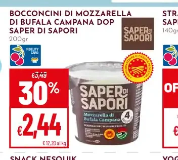 Bocconcini di mozzarella di bufala