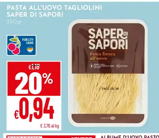 Tagliolini all'uovo