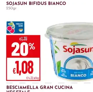 Sojasun Bifidus bianco