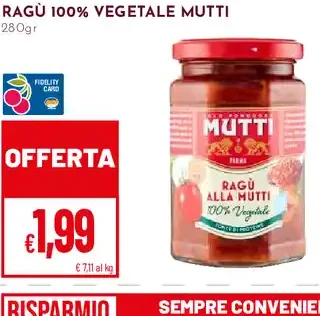 Ragù 100% vegetale Mutti