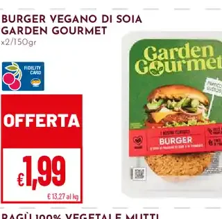 Burger vegano di soia Garden Gourmet