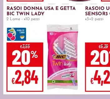 Rasoi donna usa e getta Bic Twin Lady