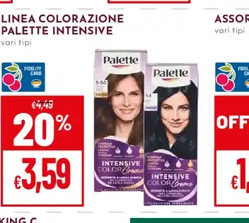 Linea colorazione Palette Intensive