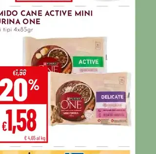 Umido cane Active Mini Purina One