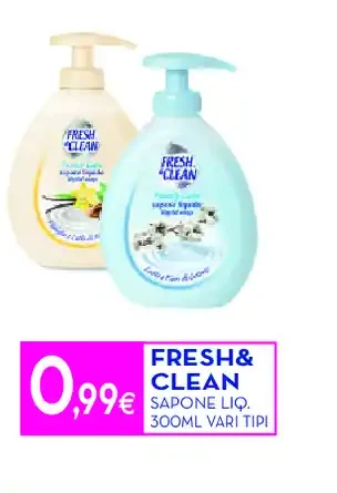 Sapone liquido Fresh&Clean