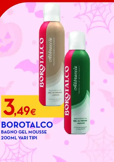 Bagno gel mousse Borotalco